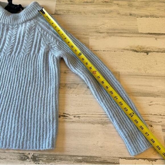🍁 FRNCH Paris Sweater Frnch Paris Bow Back Cable Knit
Sweater Size M L - Picture 12 of 13